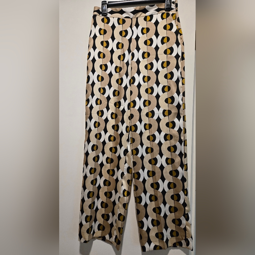 Zara Geometric Patterned Pants - Picture 2 of 4